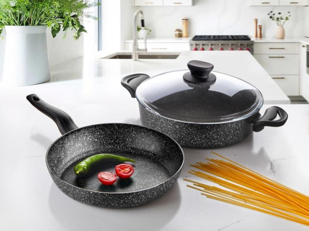 Eco Diez Ezme Serisi 3 Prç Bakalit Saplı Set - Siyah 26 cm