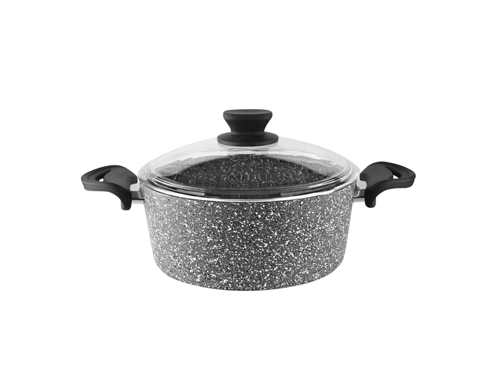 Eco Diez Ezme Serisi Derin Tencere Bakalit Saplı - Gri 20 cm