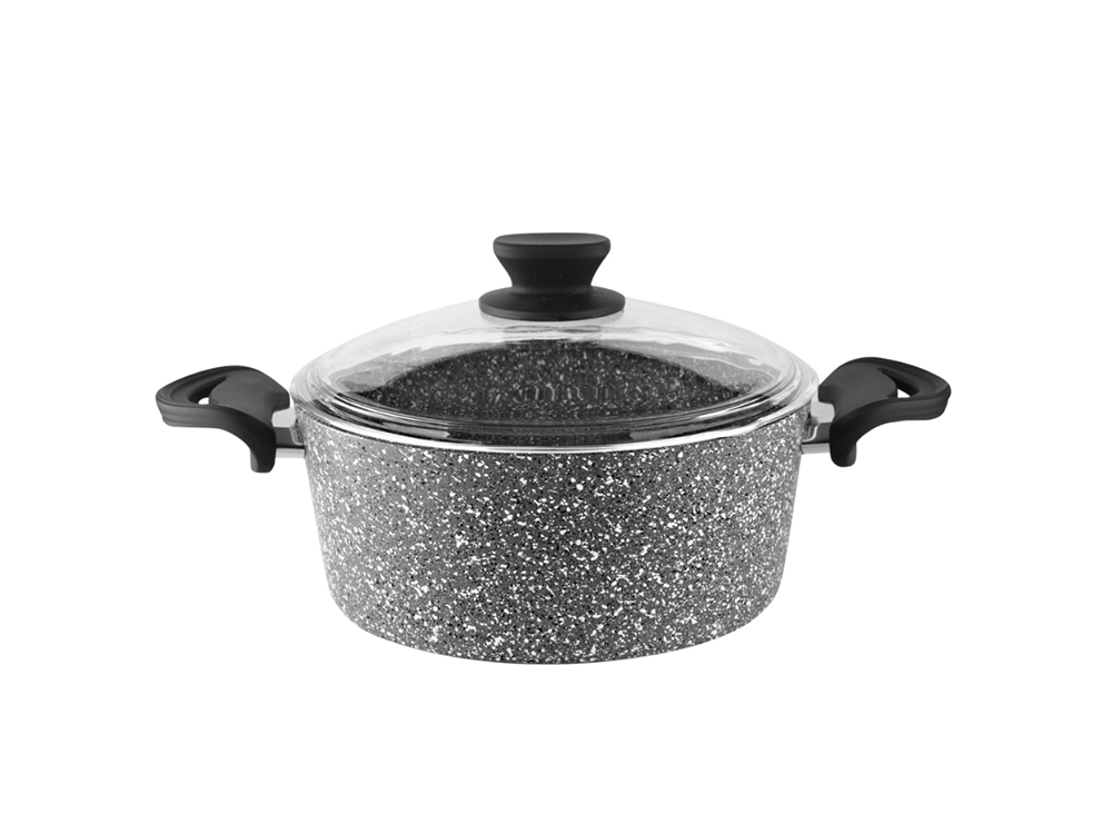 Eco Diez Ezme Serisi Derin Tencere Bakalit Saplı - Gri 22 cm