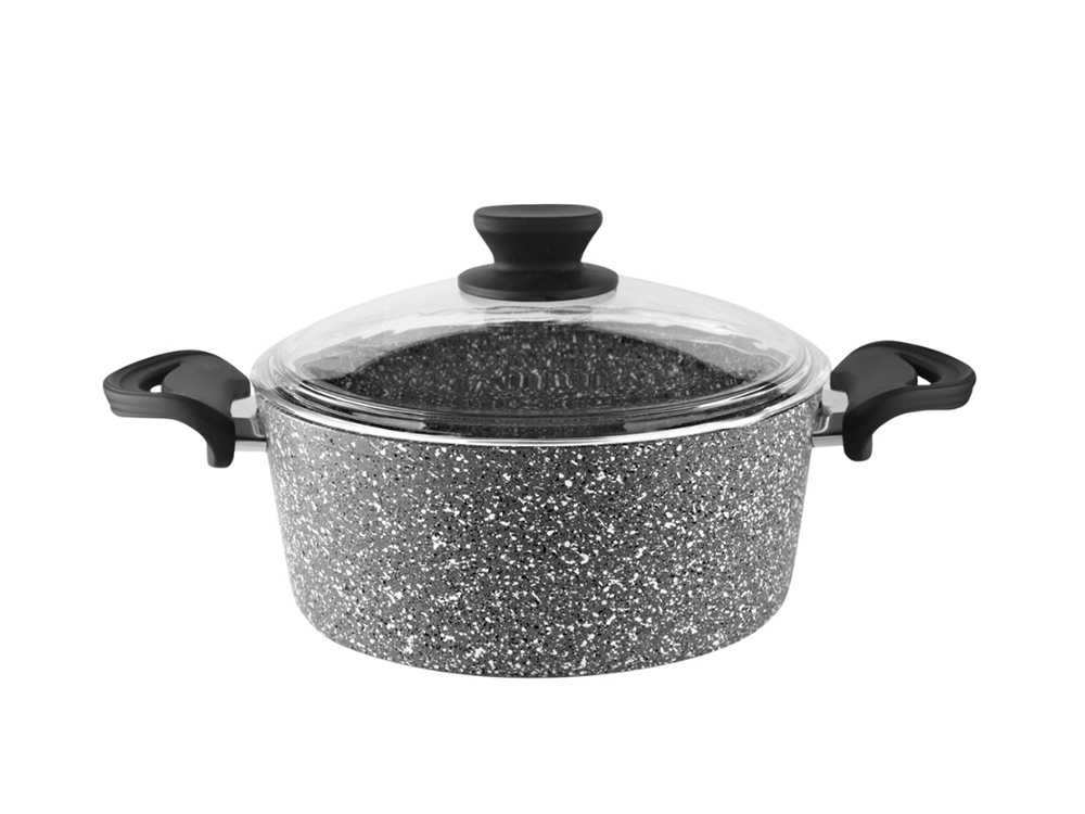 Eco Diez Ezme Serisi Derin Tencere Bakalit Saplı - Gri 26 cm