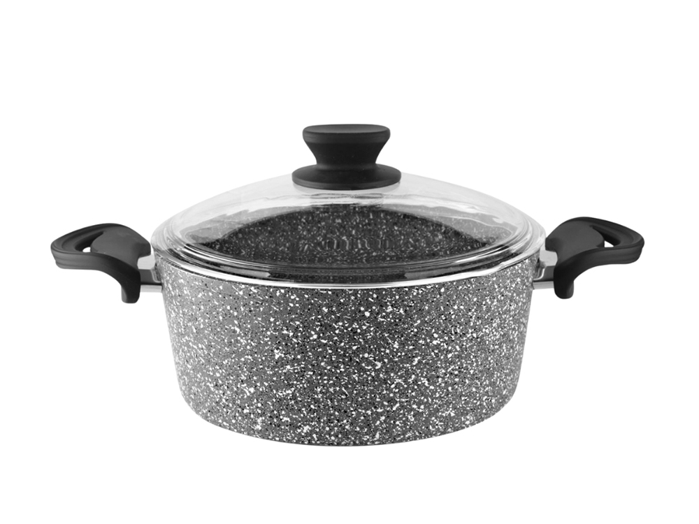 Eco Diez Ezme Serisi Derin Tencere Bakalit Saplı - Gri 28 cm