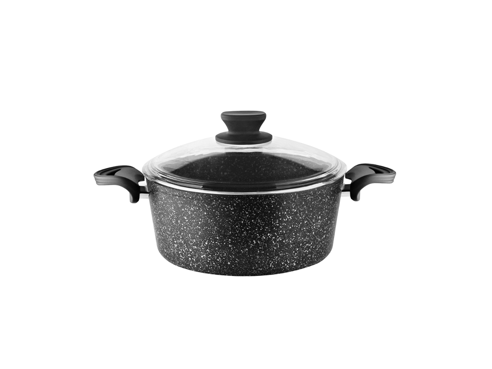 Eco Diez Ezme Serisi Derin Tencere Bakalit Saplı - Siyah 18 cm