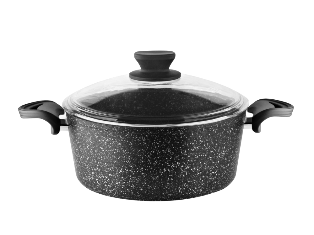 Eco Diez Ezme Serisi Derin Tencere Bakalit Saplı - Siyah 30 cm