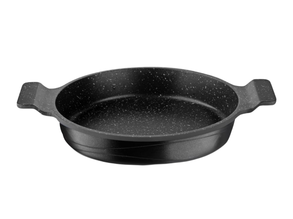 Elexus Serisi Döküm Sahan - Siyah 22 cm