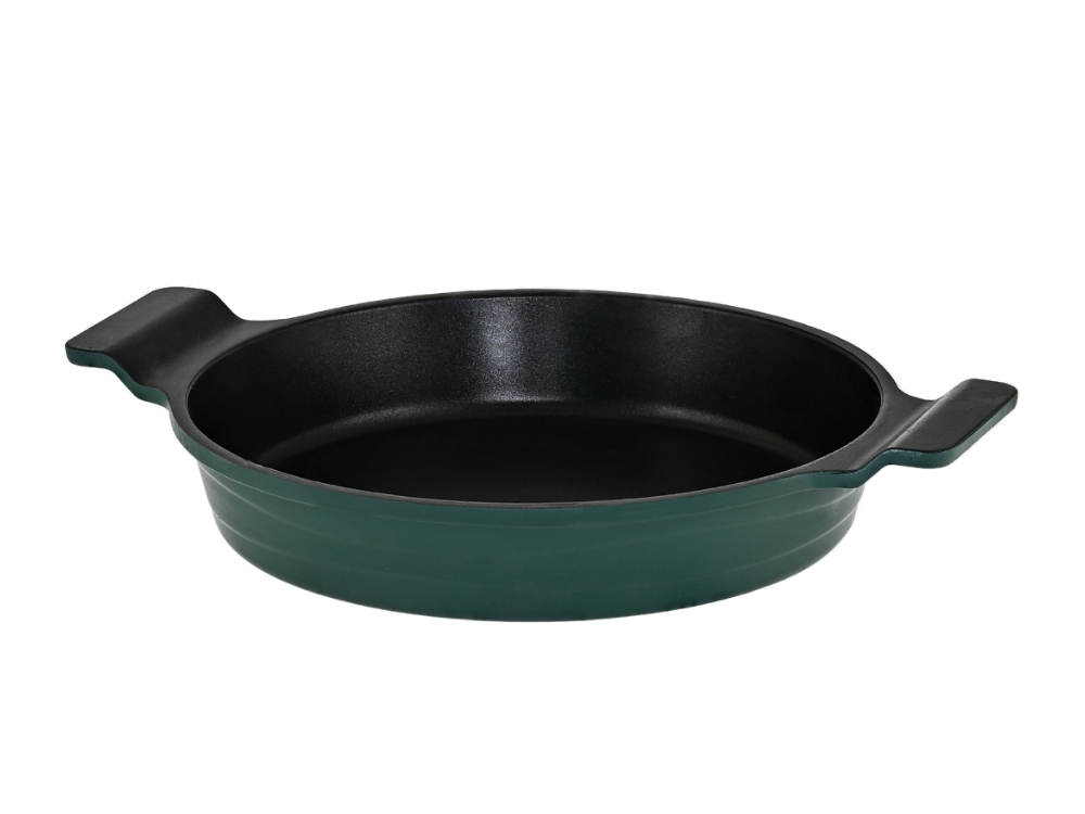 Elexus Serisi Döküm Sahan - Yeşil 22 cm