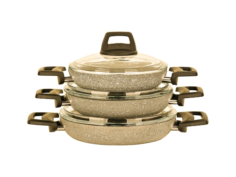 Ezme Serisi 6 Prç Ezme Sahan Seti - Kapuçino