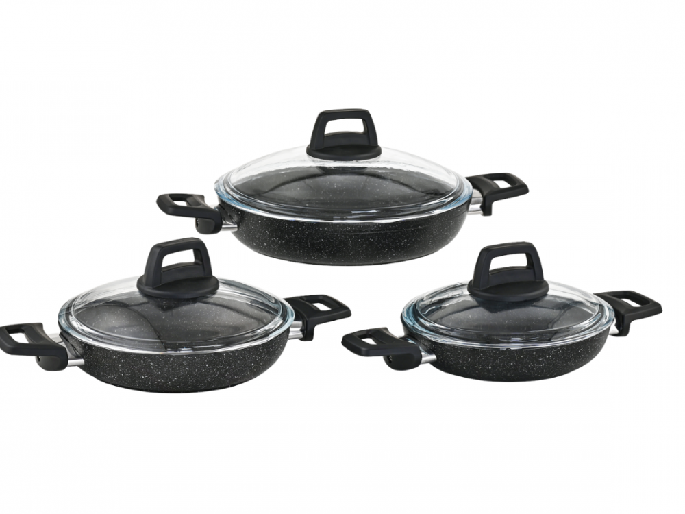 Ezme Serisi 6 Prç Ezme Sahan Seti - Siyah