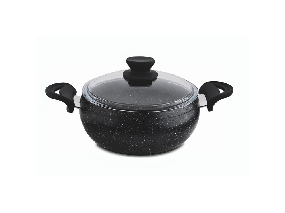 Güveç Serisi Güveç Derin Tencere Bakalit Sapli - Siyah 22 cm