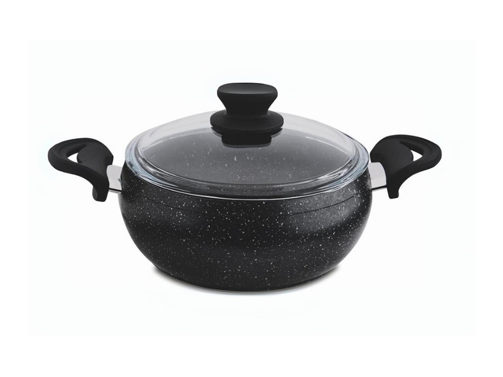 Güveç Serisi Güveç Derin Tencere Bakalit Sapli - Siyah 28 cm