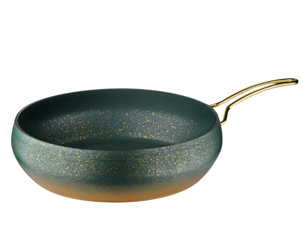 Güveç Serisi Güveç Tava Gold Sapli - Yeşil 24 cm