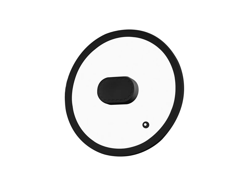 Lavonni 28 Cm Silikon Kenarlı Cam Kapak ve Tepe - Siyah